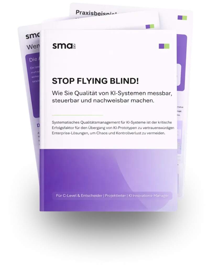 Stoppen Sie den Blindflug Ihrer KI-Systeme: Whitepaper Cover